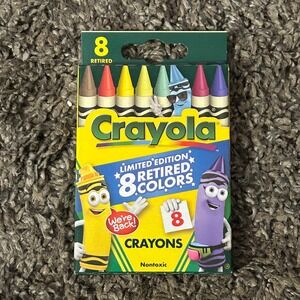 Crayola Limited Edition Retired 8 Colors Crayons Set New Kids Art Supplies